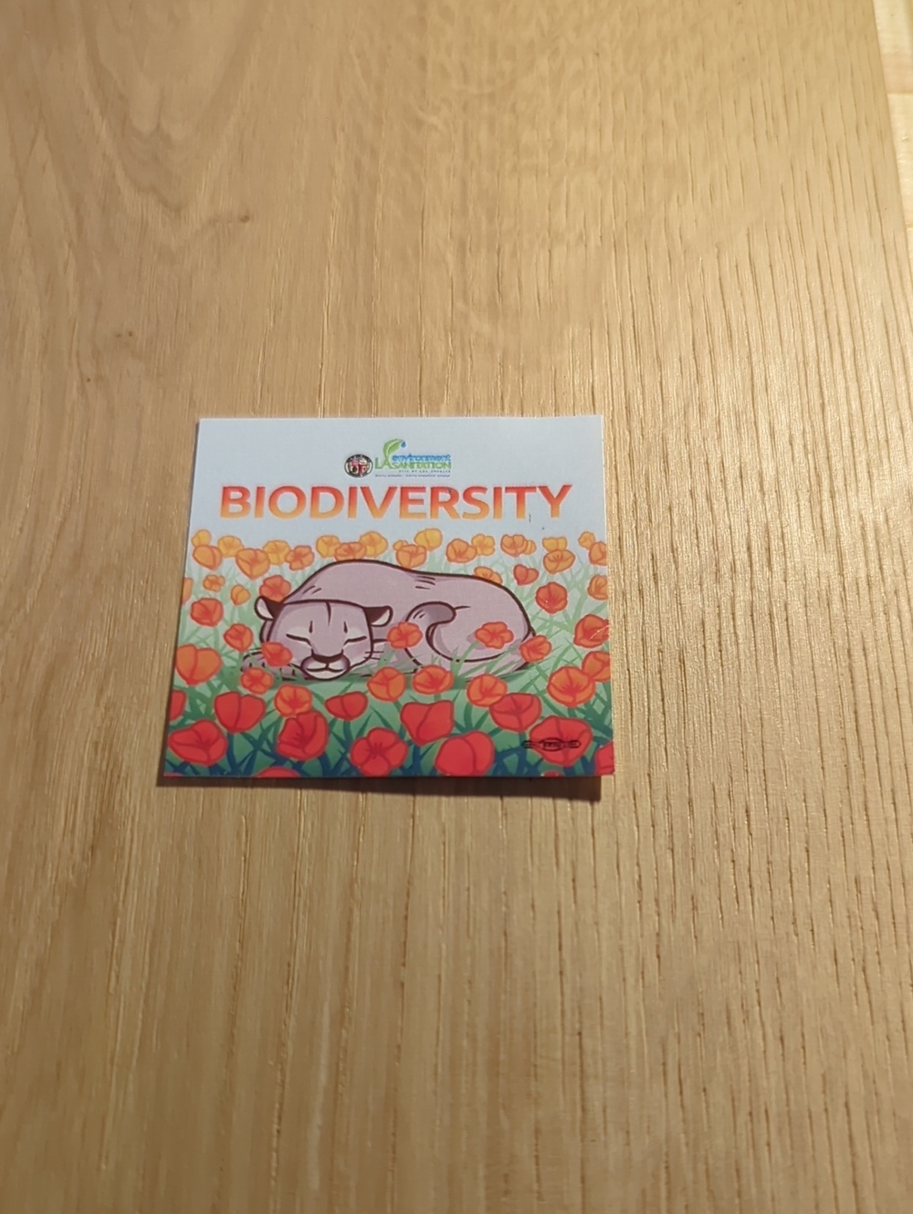 Biodiversity Wild Cat Poppies Collectible Sticker